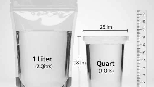 1 Liter Bag Vs Quart